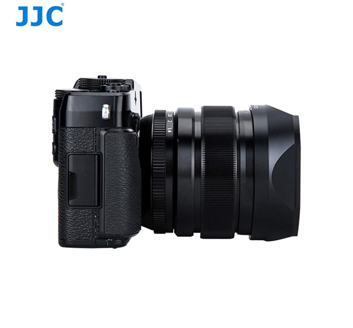 JJC Paraluce E Copriobiettivo LH-JXF23 Nero Per Fujinon XF 23mm F/1.4 E XF 56mm F/1.2 – Sostituisce Fuji LH-XF23, Chiusura A Scorrimento, Antiriflesso