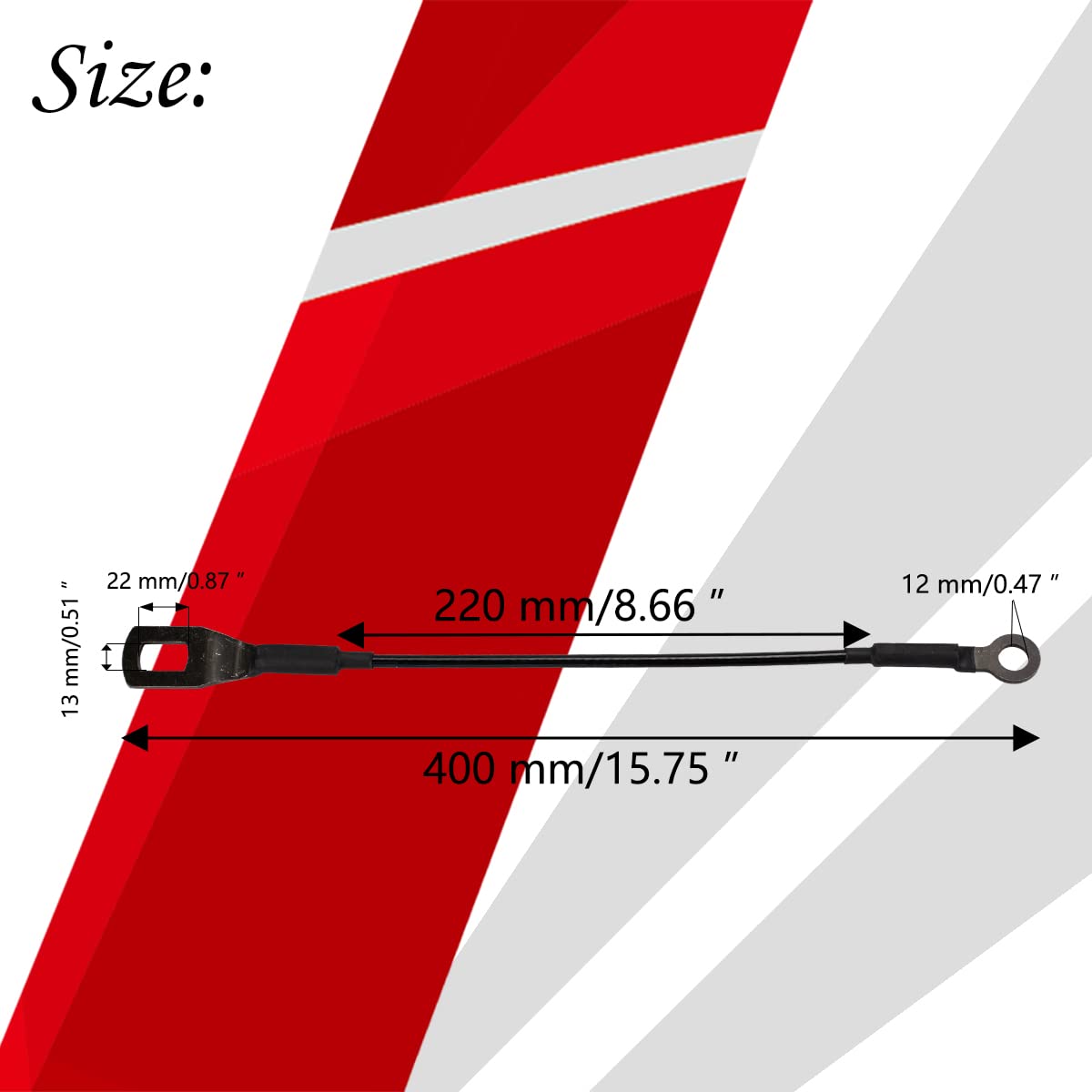 Rlb Hilon Tailgate Cable Compatible With Toyota Tacoma 1995 To 2003 Year, 65770 04030 6577004030, Lift Gate Support Straps Picku