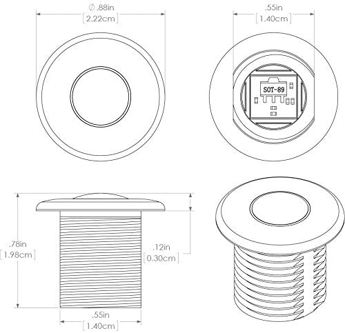 Lumitec 101086 Newt Courtesy Light, Red Output,WBLITB00976R5OM
