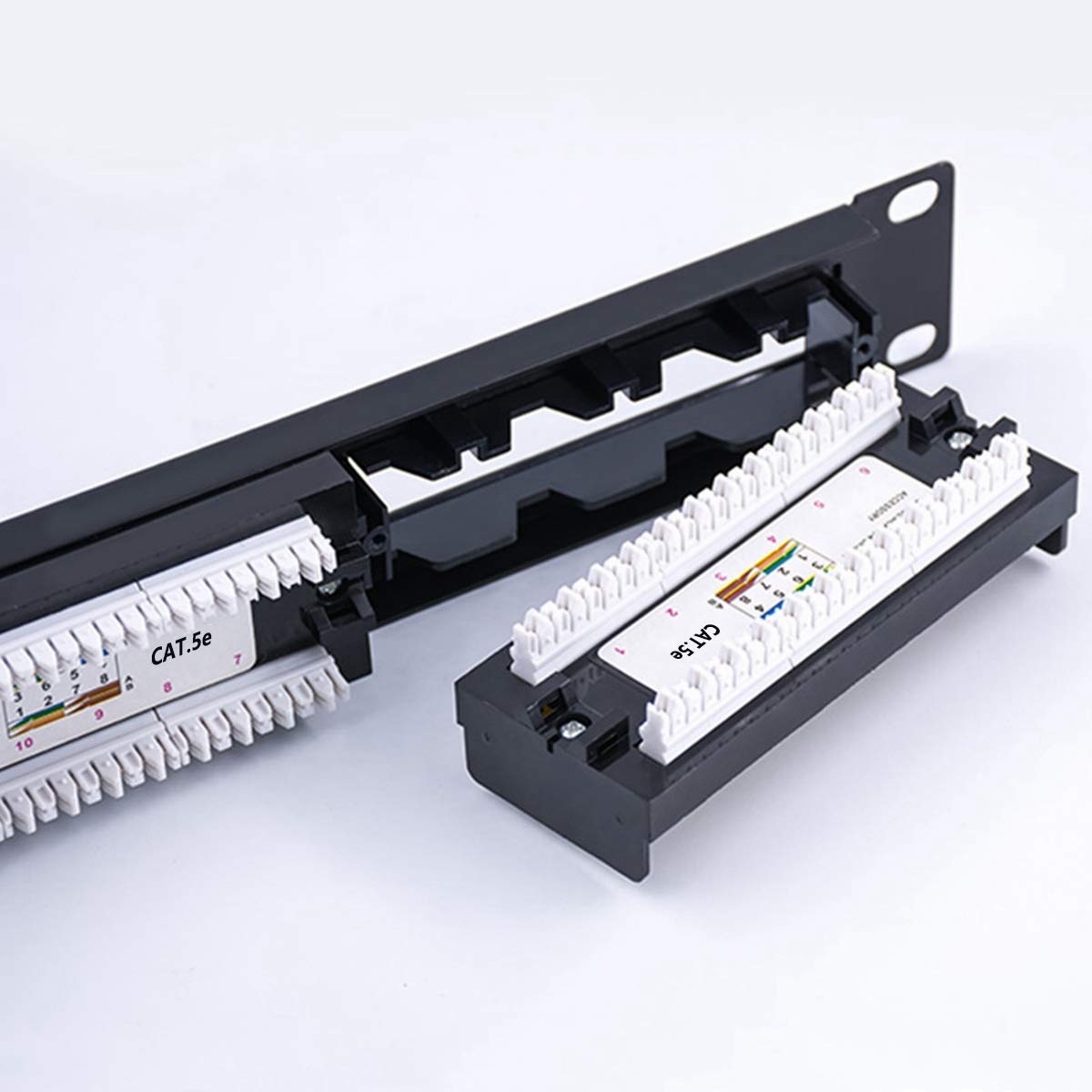 Yankok [Cat5 Cat5E 6 Port Replace Patch Panel Unshielded With Coded T5 ...