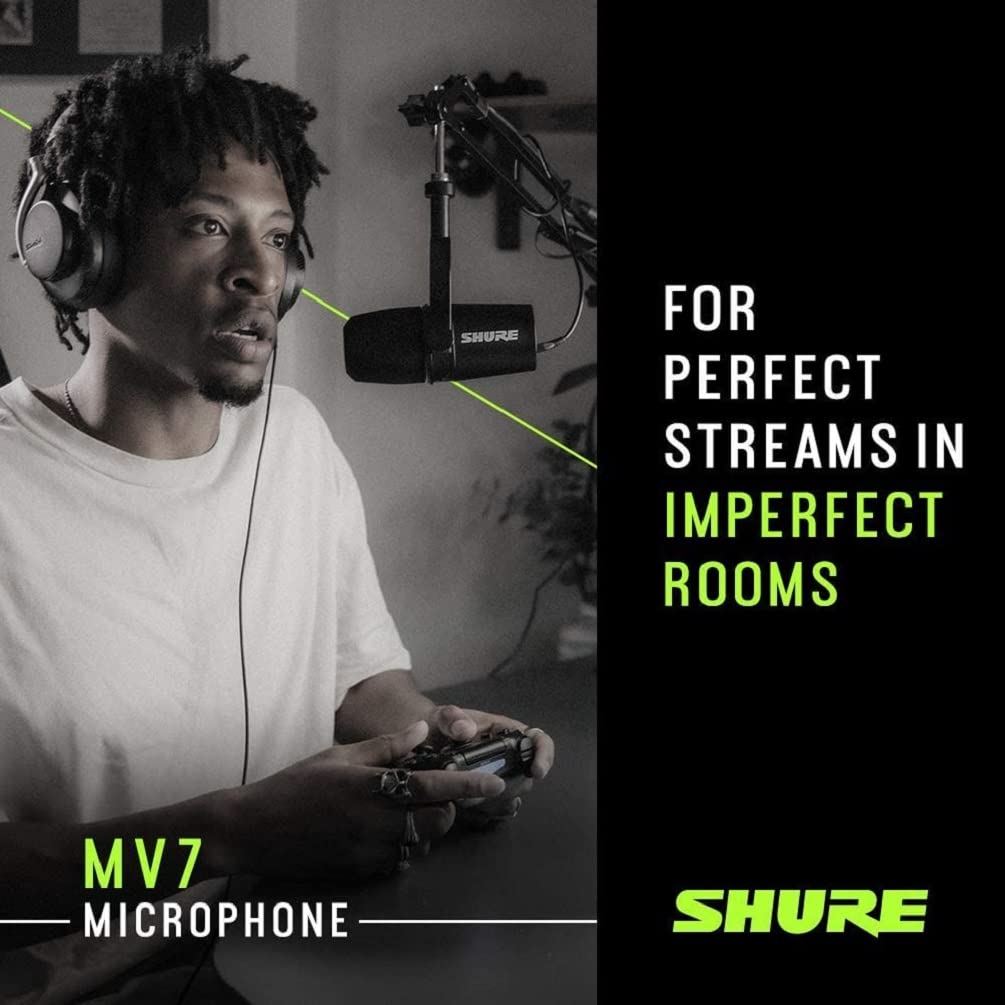 Shure MV7 USB Podcast Microphone - Silver – Electroeshop