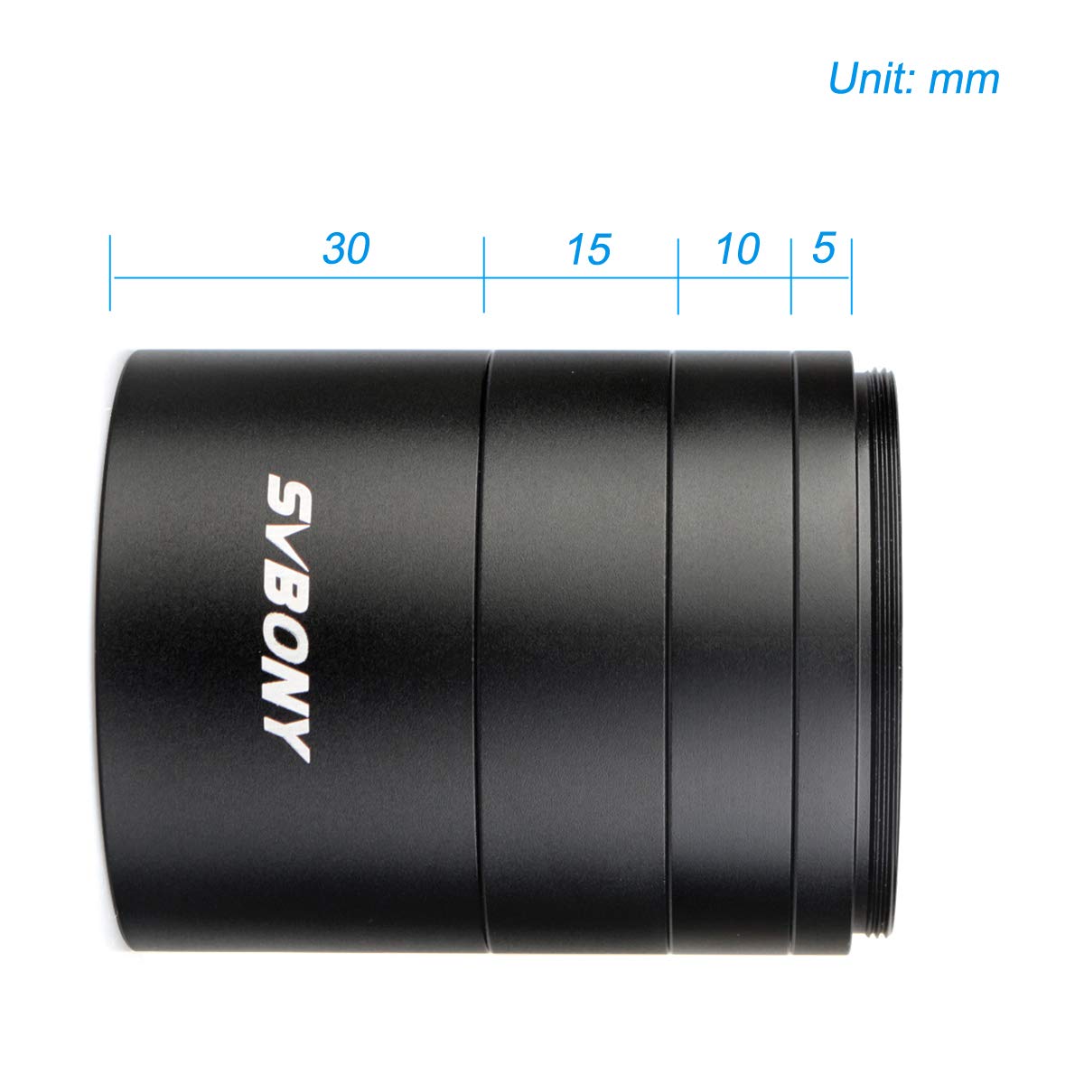 SVBONY Télescope d'astronomie M42x0,75, Kit de tubes d'extension 5mm 10mm 15mm 20mm pour l'astrophotographie  18