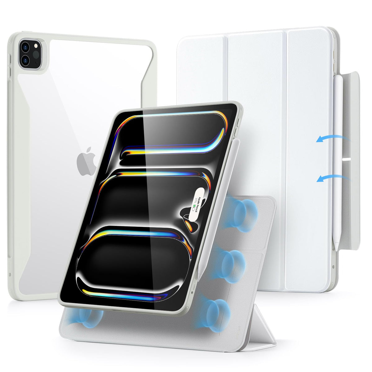 Esr For Ipad Pro 11 Inch Case 2024 5Th Gen (M4), Ipad Pro 11 Case With Pencil Holder, Removable Magnetic Cover, Vertical Stand,