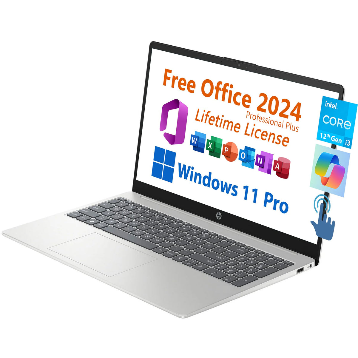 HP 15.6 Business Student Laptop, Free Microsoft Office 2024 Lifetime