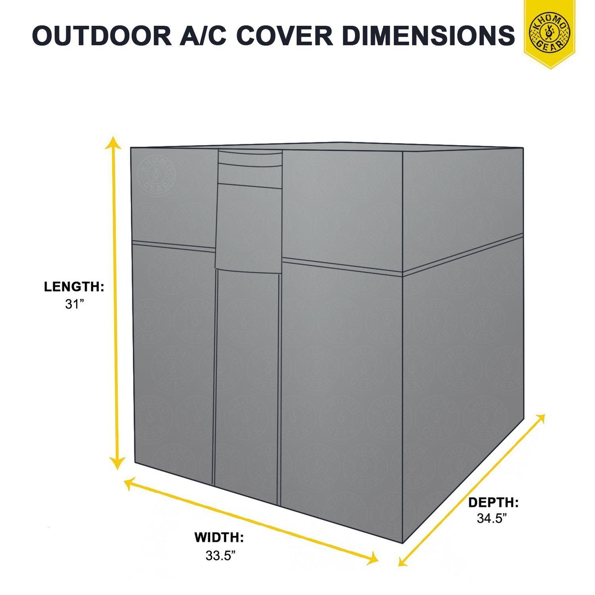 Khomo Gear Waterproof Heavy Duty Outdoor Air Conditioning Cover Ac ...