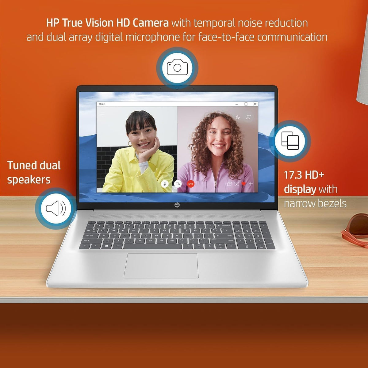 Hp 17 Inch Laptop, Microsoft Office Lifetime License & Windows 11 Pro