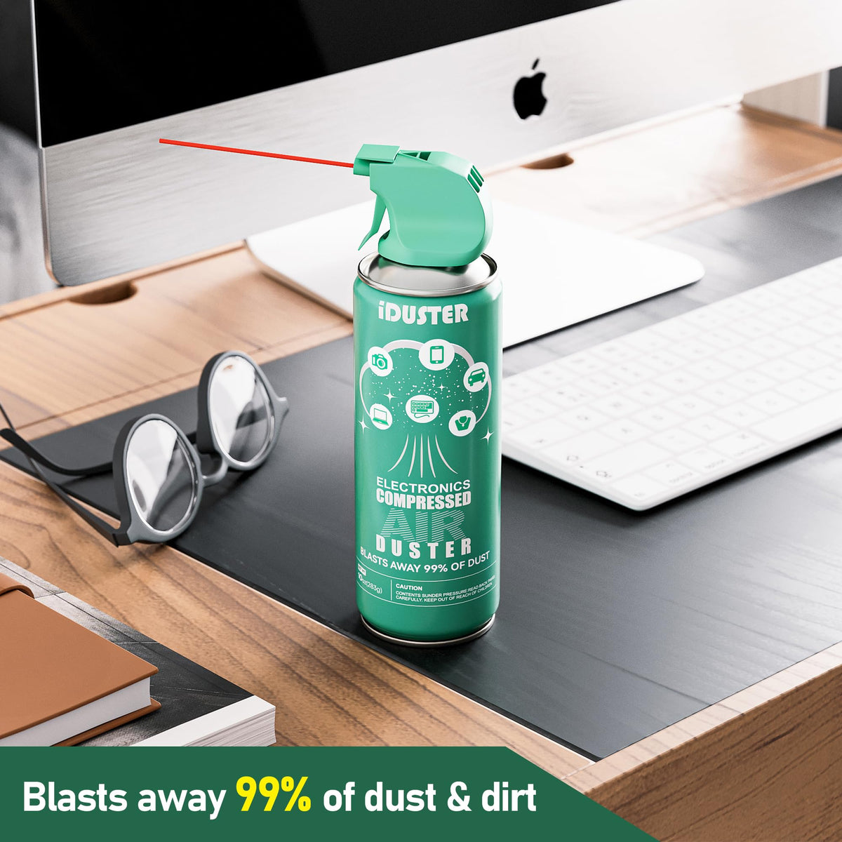 Iduster Disposable Compressed Air Duster, Computer Keyboard Cleaner,3 ...