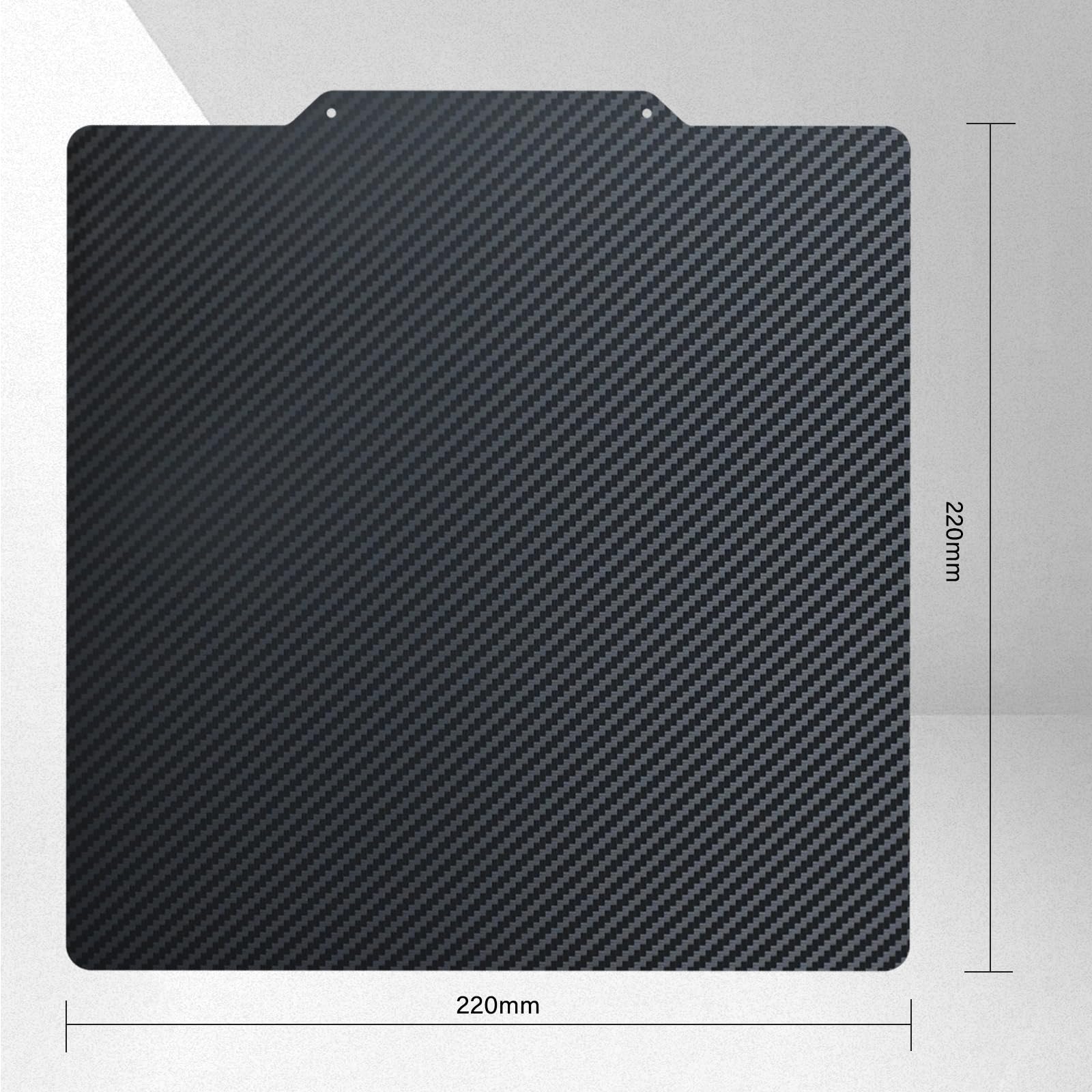 Ajoyib Textured Pei & Smooth Pet (Carbon Fiber Pattern) Heat Bed Plate Flexible Print Bed Compatible With Artillery Genius