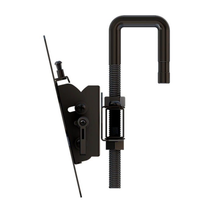 Pivoting arm with hook mount attachment for 13'' to 46'' flat panel screens