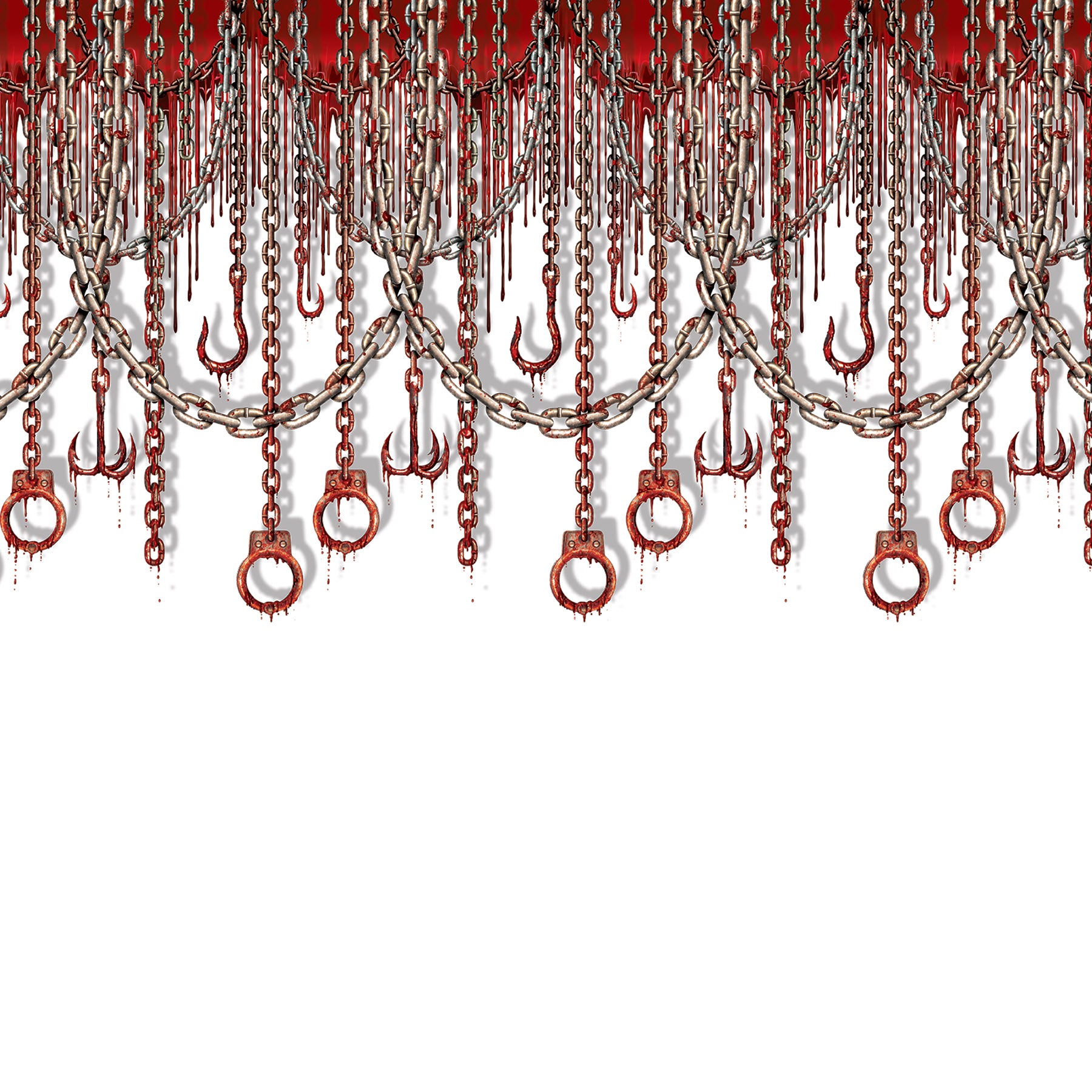 Bloody Chains & Hooks Backdrop