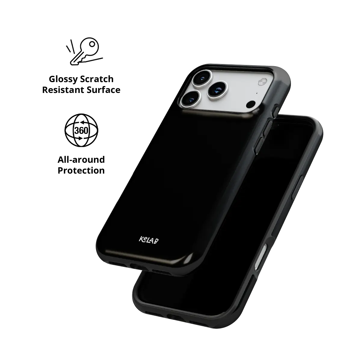 Solid Black | Minimalist Black iPhone Case