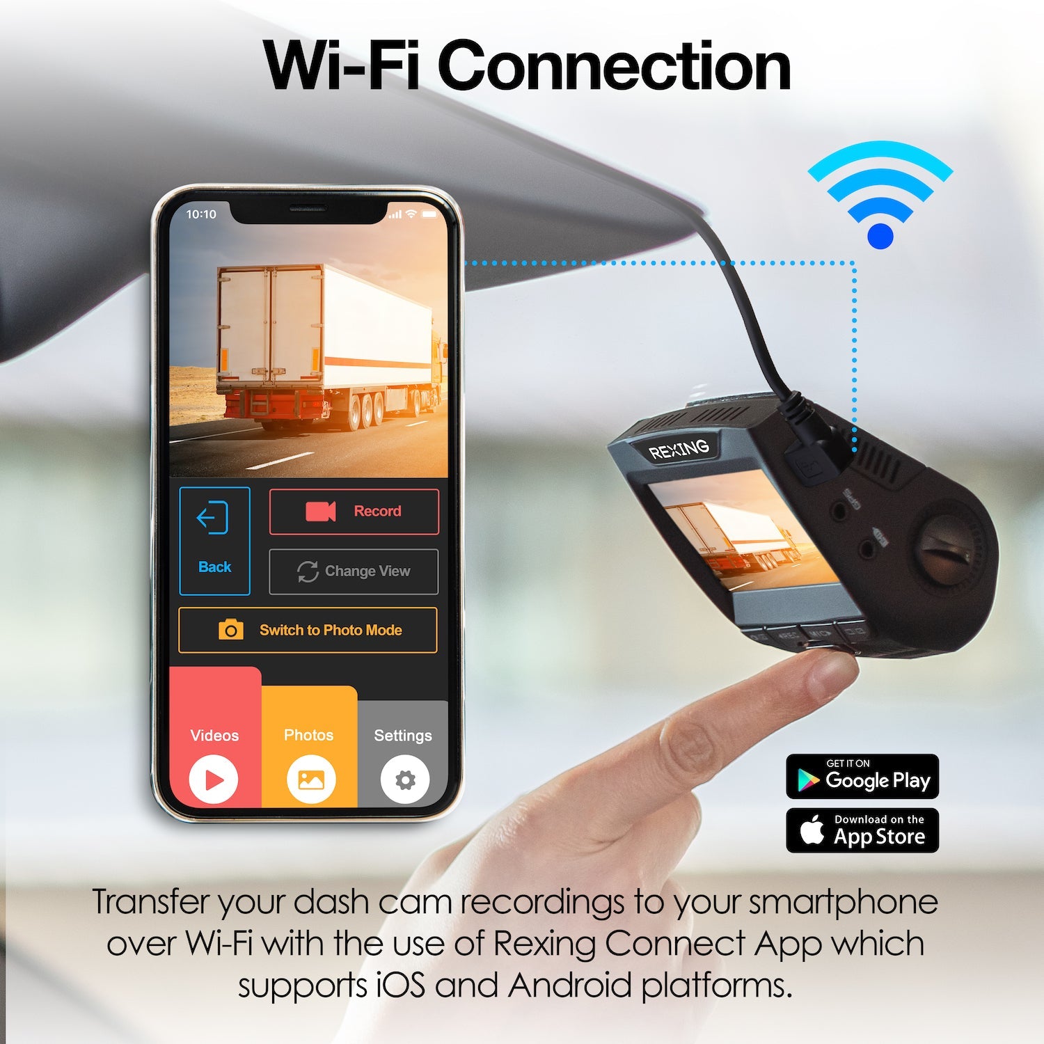 Rexing V1-4K Ultra HD Car Dash Cam with Wi-Fi