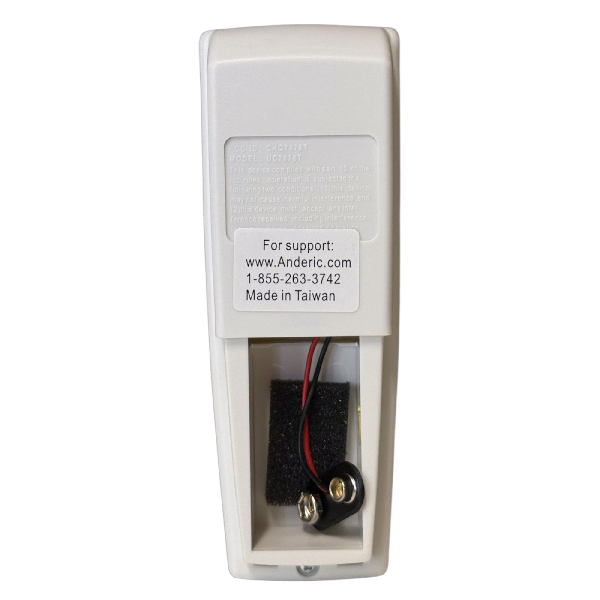 Anderic Substitute for Hampton Bay UC7078T FAN-HD CHQ7078T Ceiling Fan Remote Control - UC7078T [RR7079T]