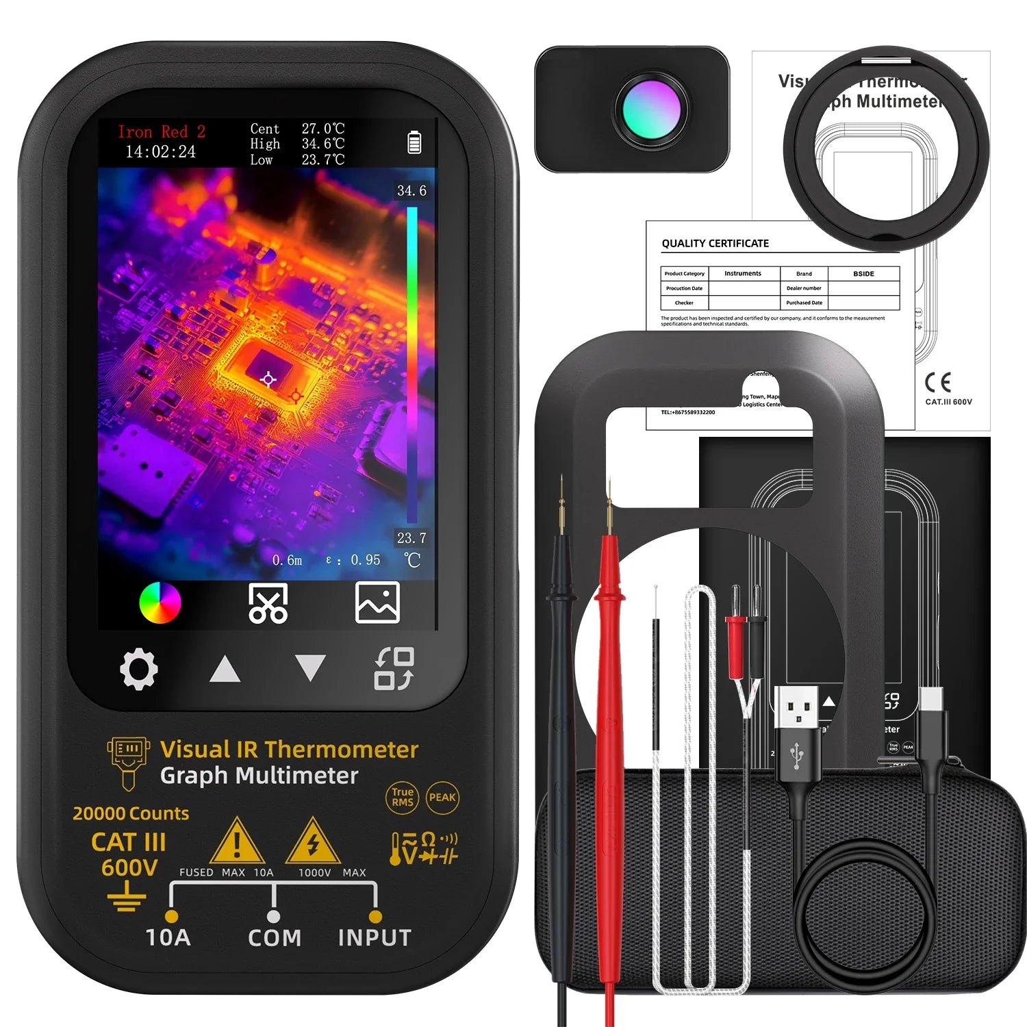 BSIDE SH6 Thermal Imager Digital Multimeter