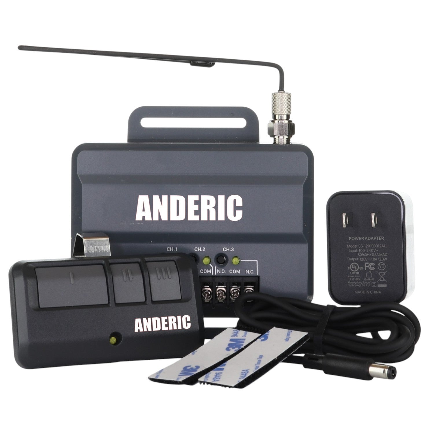 Anderic Substitute Kit for Linear Multi-Code 4120 two button 300 mhz Visor Garage Door Opener Remote Control [RR850LM]