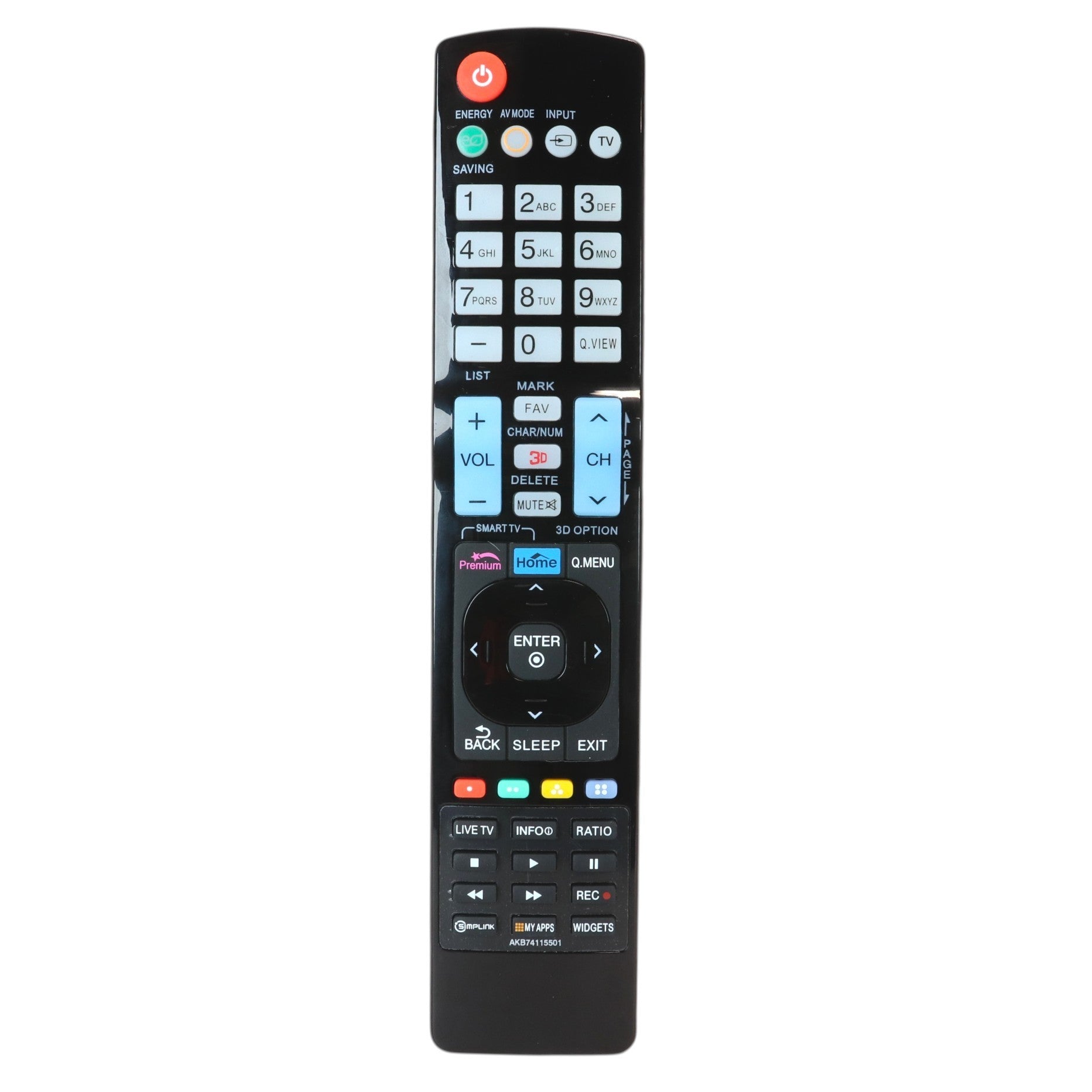 Anderic Substitute For LG AKB73615336 TV Remote Control [RR5501]