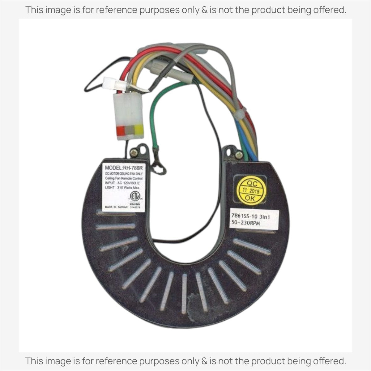 Anderic Substitute for Kichler RH786R Ceiling Fan Receiver [RH786R/RR787T-KIT]