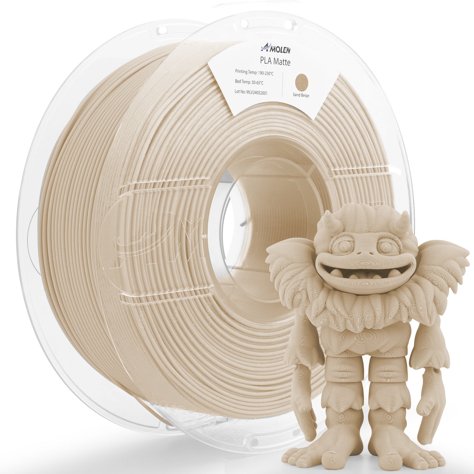 PLA Matte Basic 1.75mm, 1KG/2.2LB