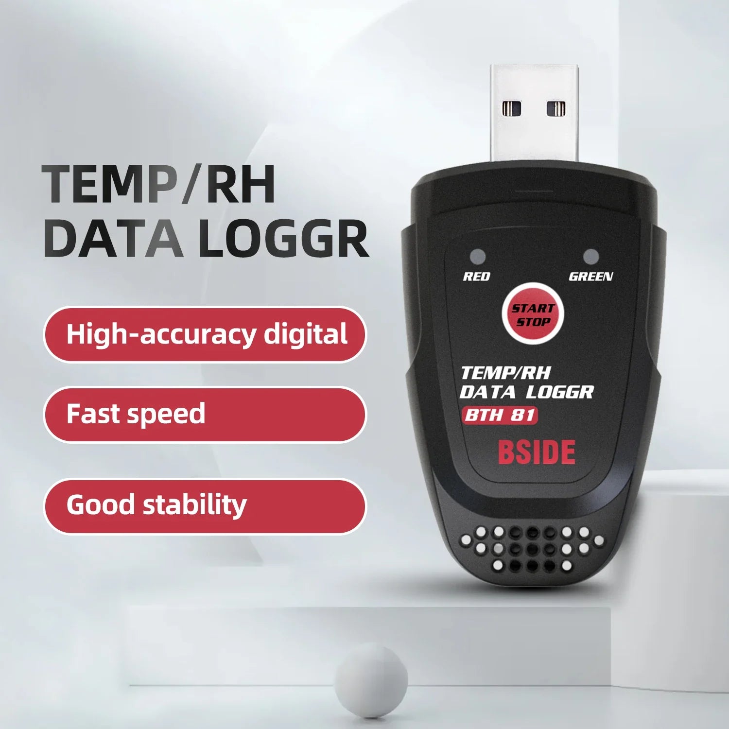 BSIDE BTH81 USB Temperature & Humidity Data Logger Thermometer Hygrometer