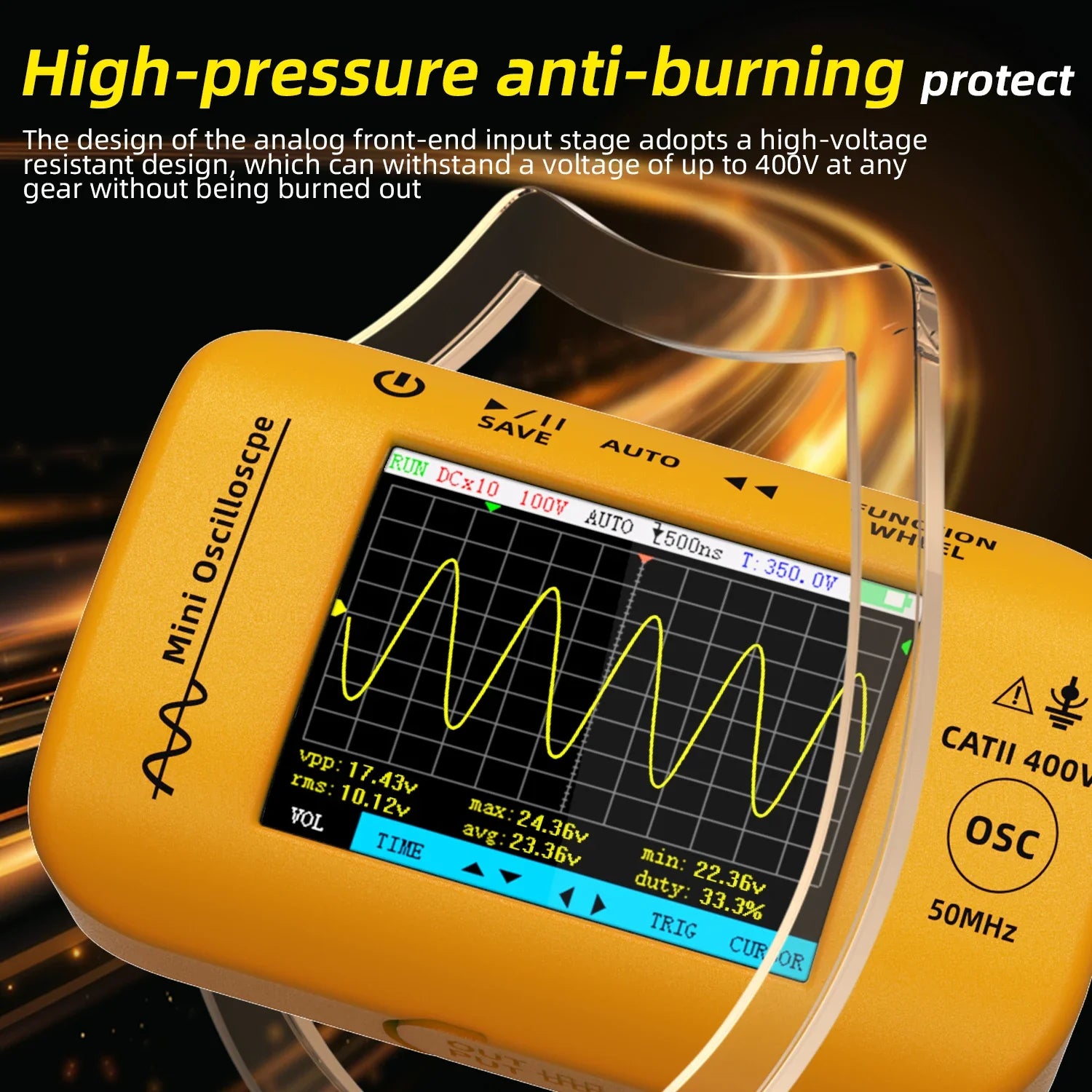 BSIDE OT4 Handheld Digital Oscilloscope