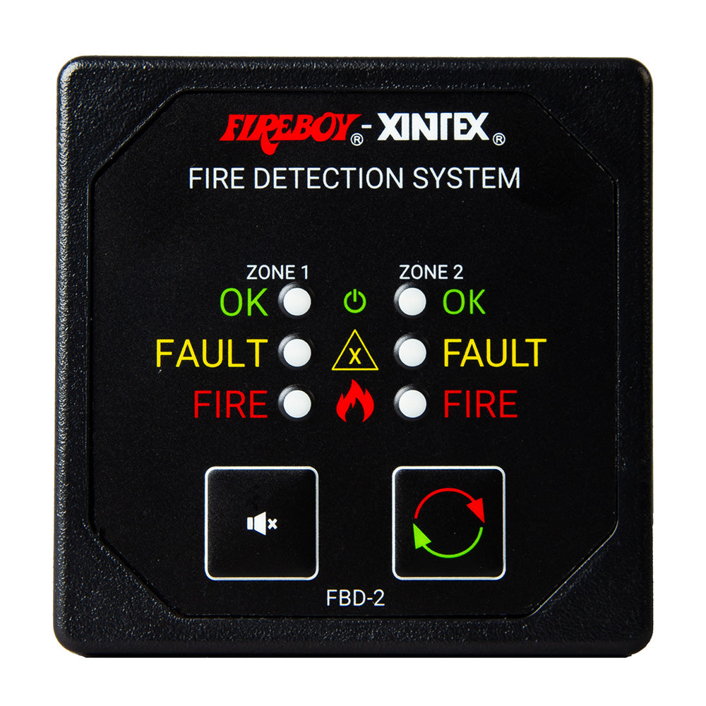 Fireboy-Xintex Two Zone Detection &Amp; Alarm Panel - 2-5/8'' Display - 12/24V Dc,WBAUVA001346754