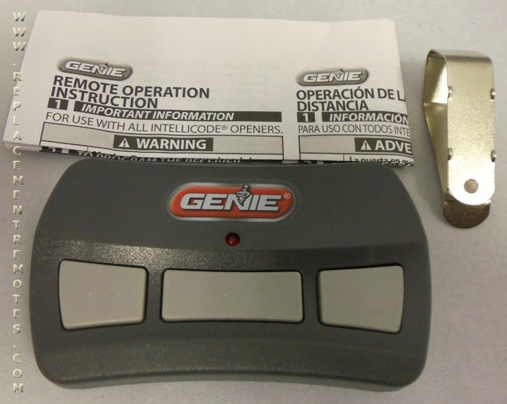 Genie GITR-3 3-Button ACSCTG 390 MHz Intellicode Garage Door Opener Remote Control