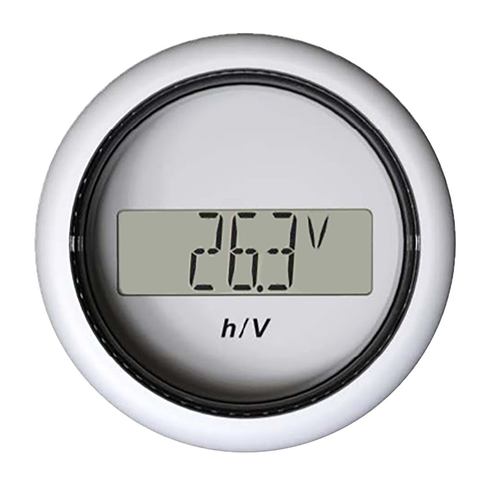 Veratron 52Mm (2-1/16'') Viewline Hour Counter-Voltmeter - White,WBEEAB0CWYWBH3X