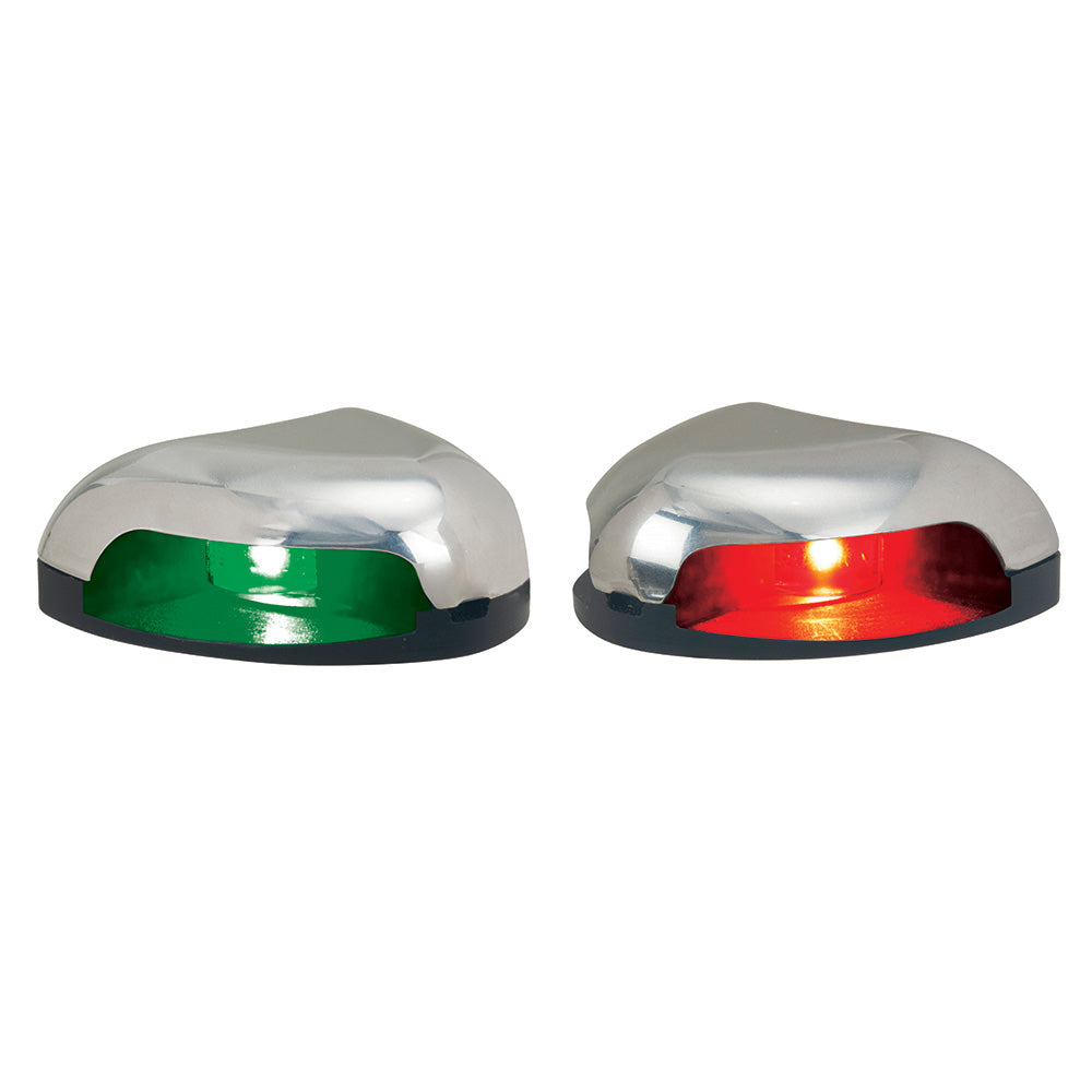 Perko Red/Green Horizontal Mount Side Light - Pair - Stainless Steel,WBAUVB0CWYXCX7L
