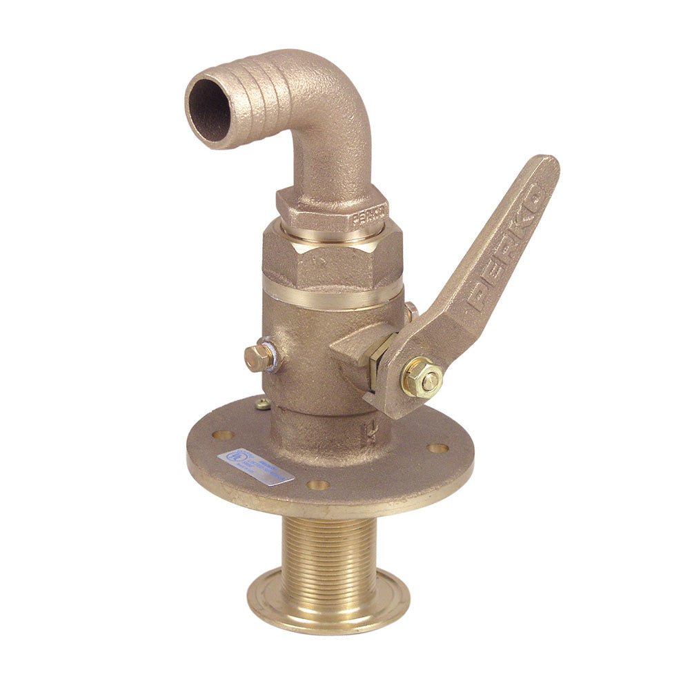 Perko 1-1/2'' Seacock W/Curved Tail Piece,WBAUVB001HC2IMS