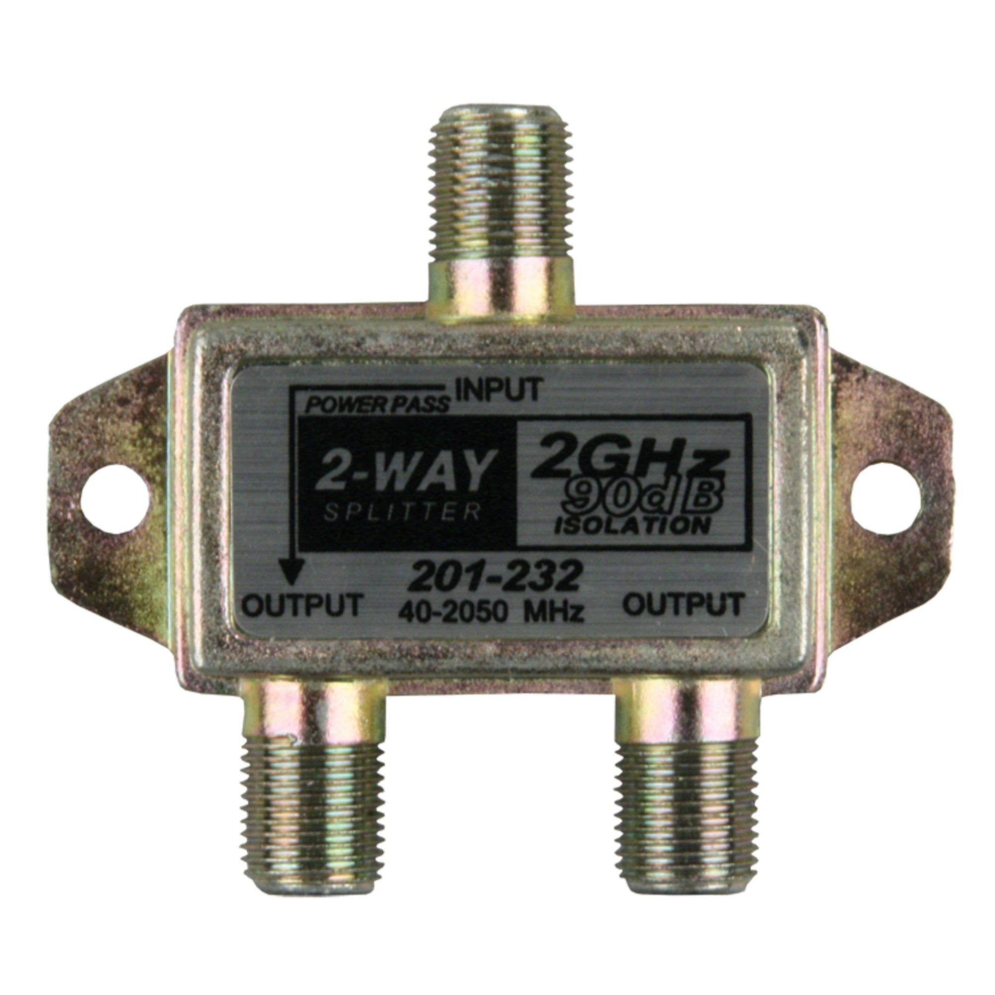 JR Products 47355 2 GHz HD Satellite Line Splitter  2Way