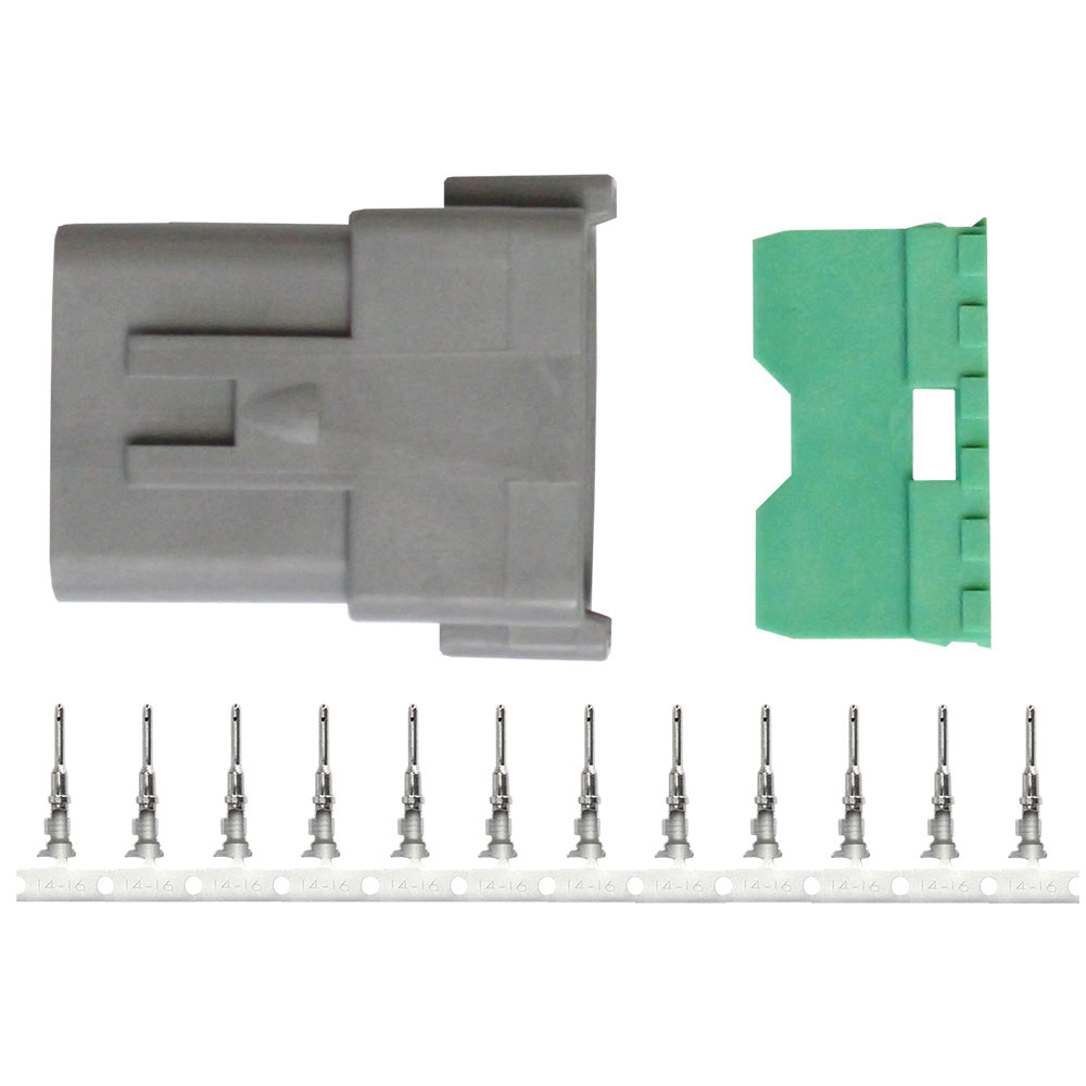 Pacer Dt Deutsch Receptacle Repair Kit - 14-18 Awg (12 Position),WBAUVB0D7RWP1LQ