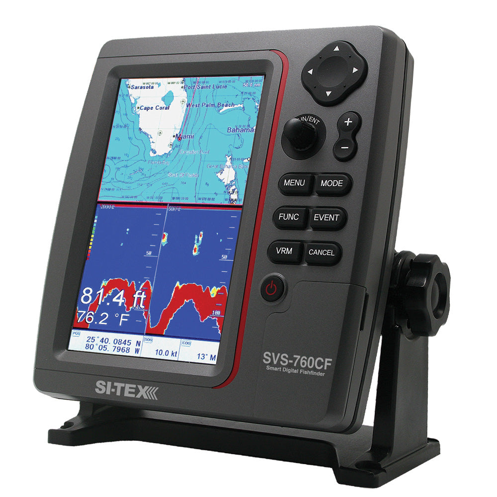 Si-Tex Gps Dual Frequency 600W Sonar System - 7&Rdquo; Color Lcd W/Internal &Amp; External Gps Antenna &Amp; C-Map 4D Card,WBEEAA001346837