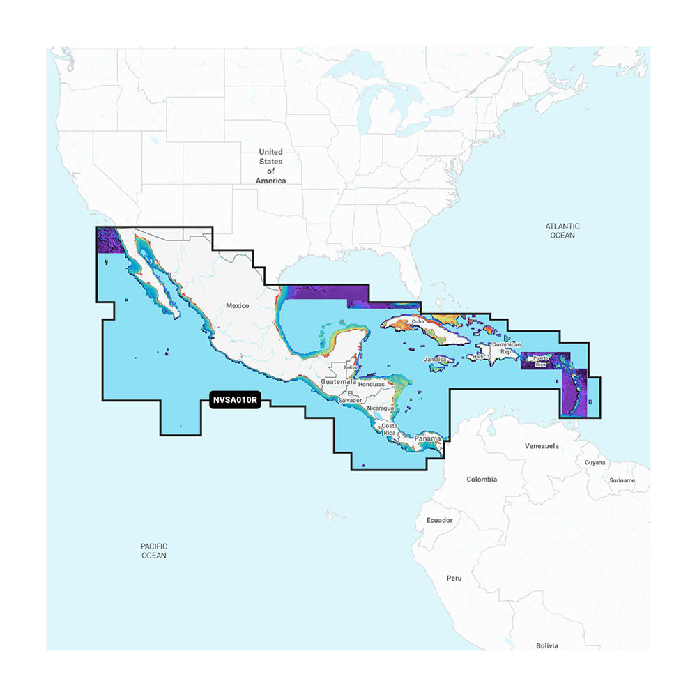 Garmin Navionics Vision+&Trade; Nvsa010R Central America &Amp; Caribbean,WBEEAA001346841