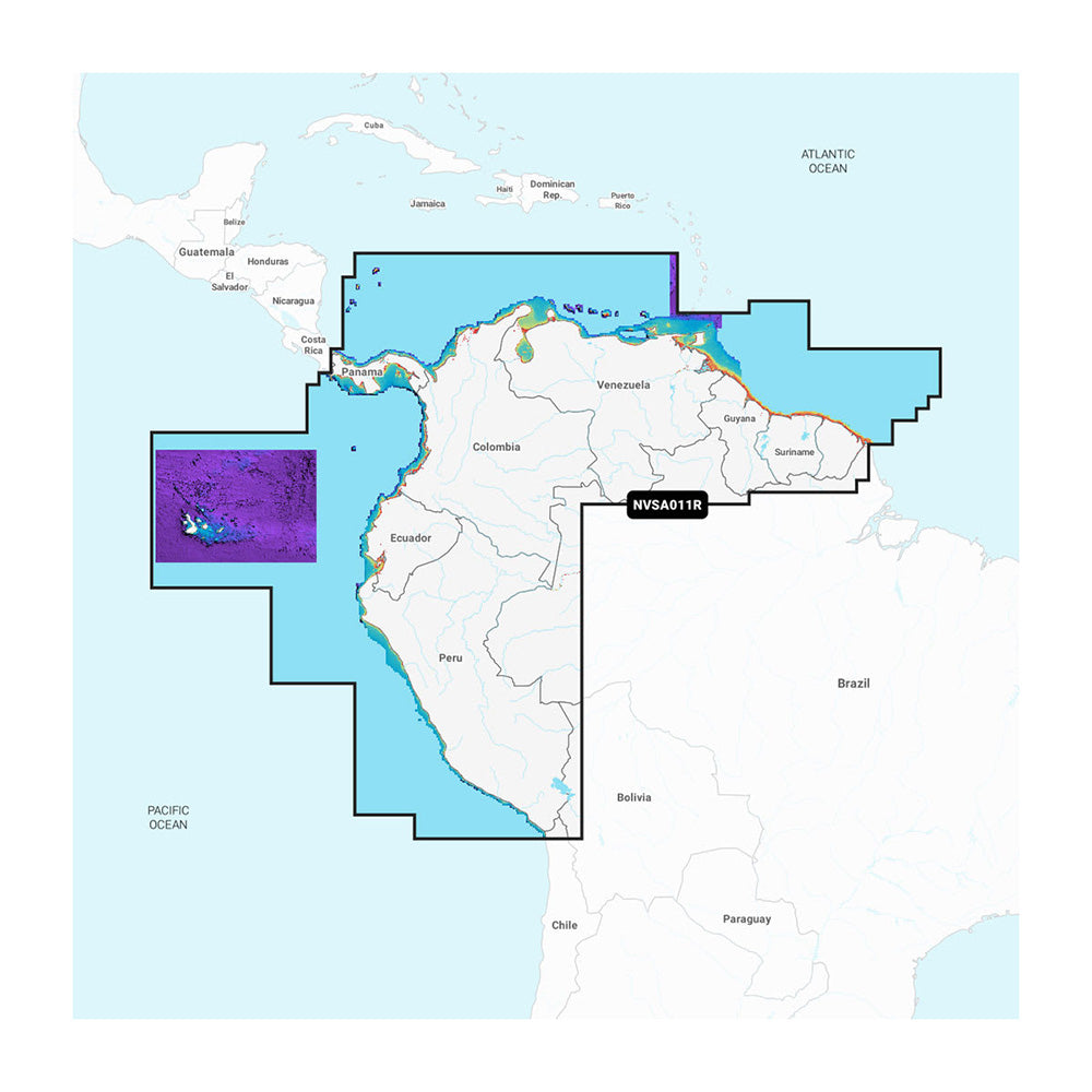 Garmin Navionics Vision+&Trade; Nvsa011R South America (North),WBEEAA001346843