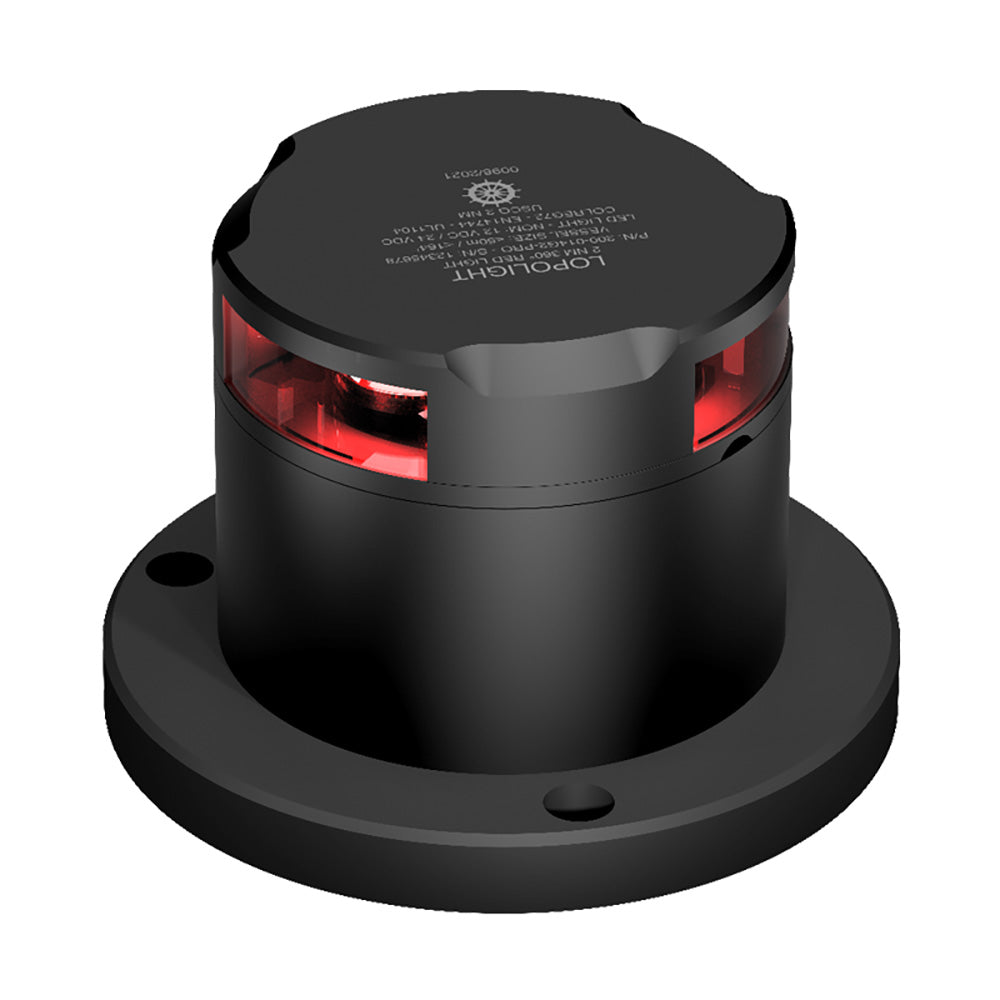 Lopolight 360-Degree Pro Red Nav Light - 2Nm - Black Housing,WBAUVA001346856