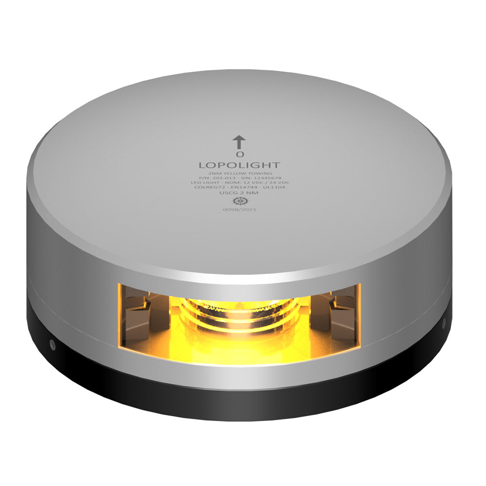 Lopolight Yellow Towing Light - 2Nm - Silver Housing W/Fb Base,WBAUVA001346904