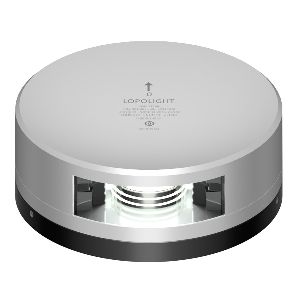 Lopolight Stern Light - 2Nm - Silver Housing W/Fb Base,WBAUVA001346908