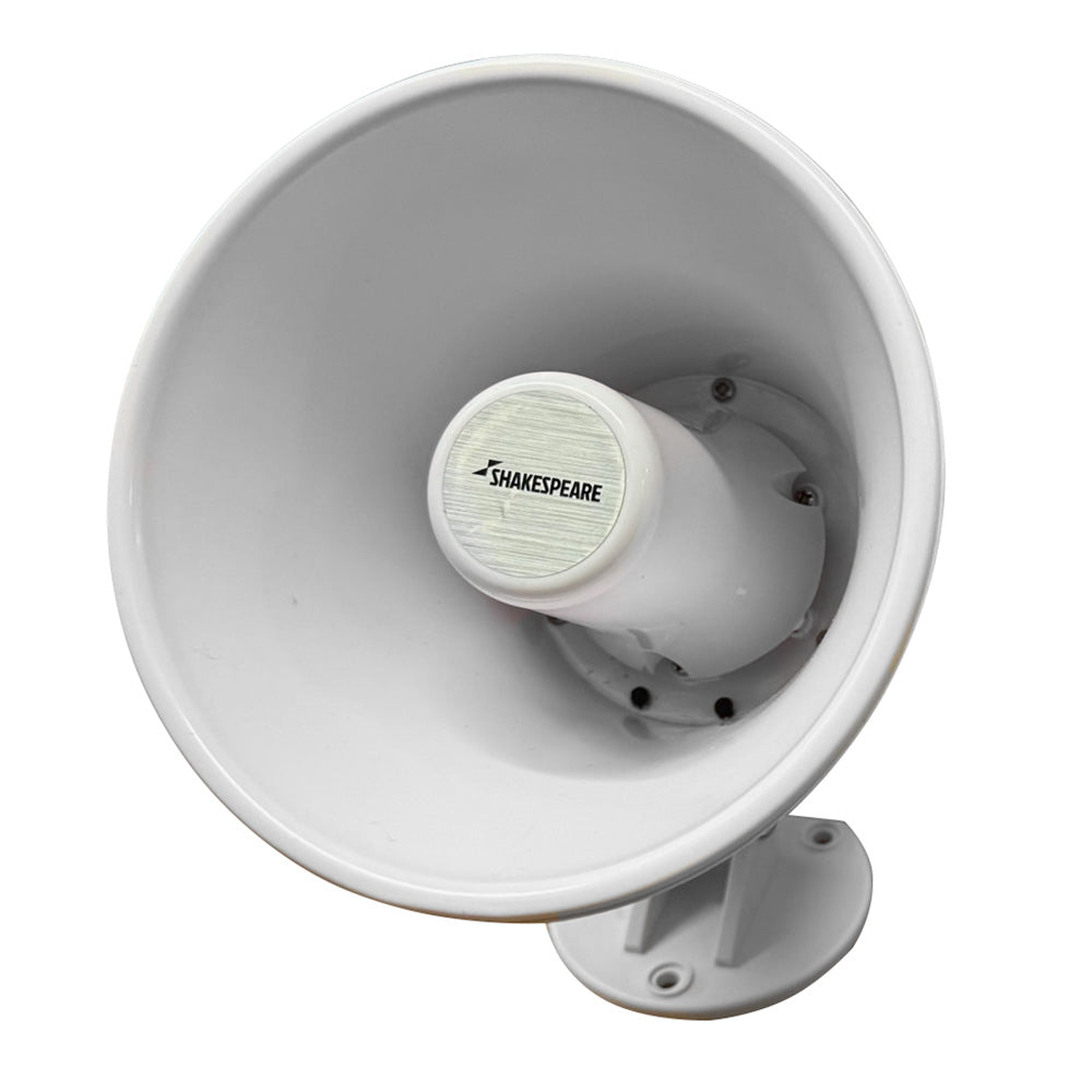 Shakespeare 15W 4-Ohm 5'' Loud Hailer Speaker W/Bracket &Amp; Talkback - White,WBEEAA001346915