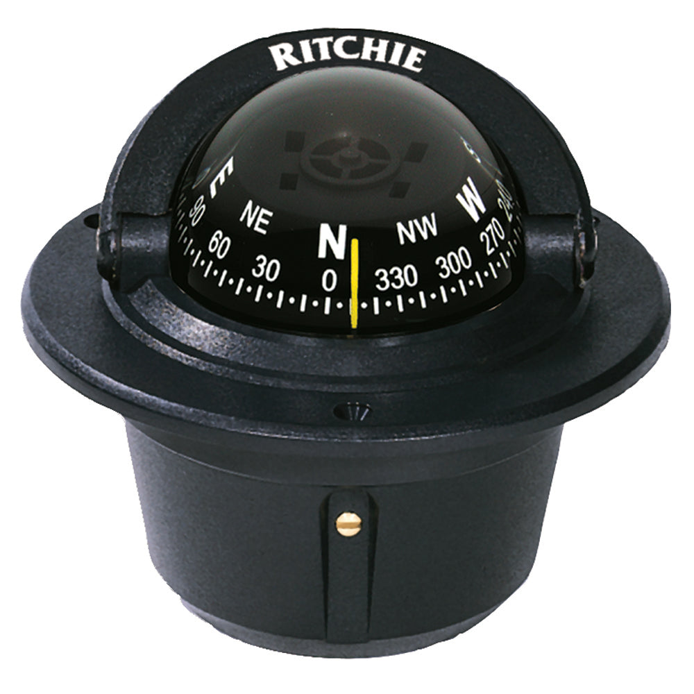 Ritchie F-50 Explorer Compass - Flush Mount - Black,WBEEAA001341462