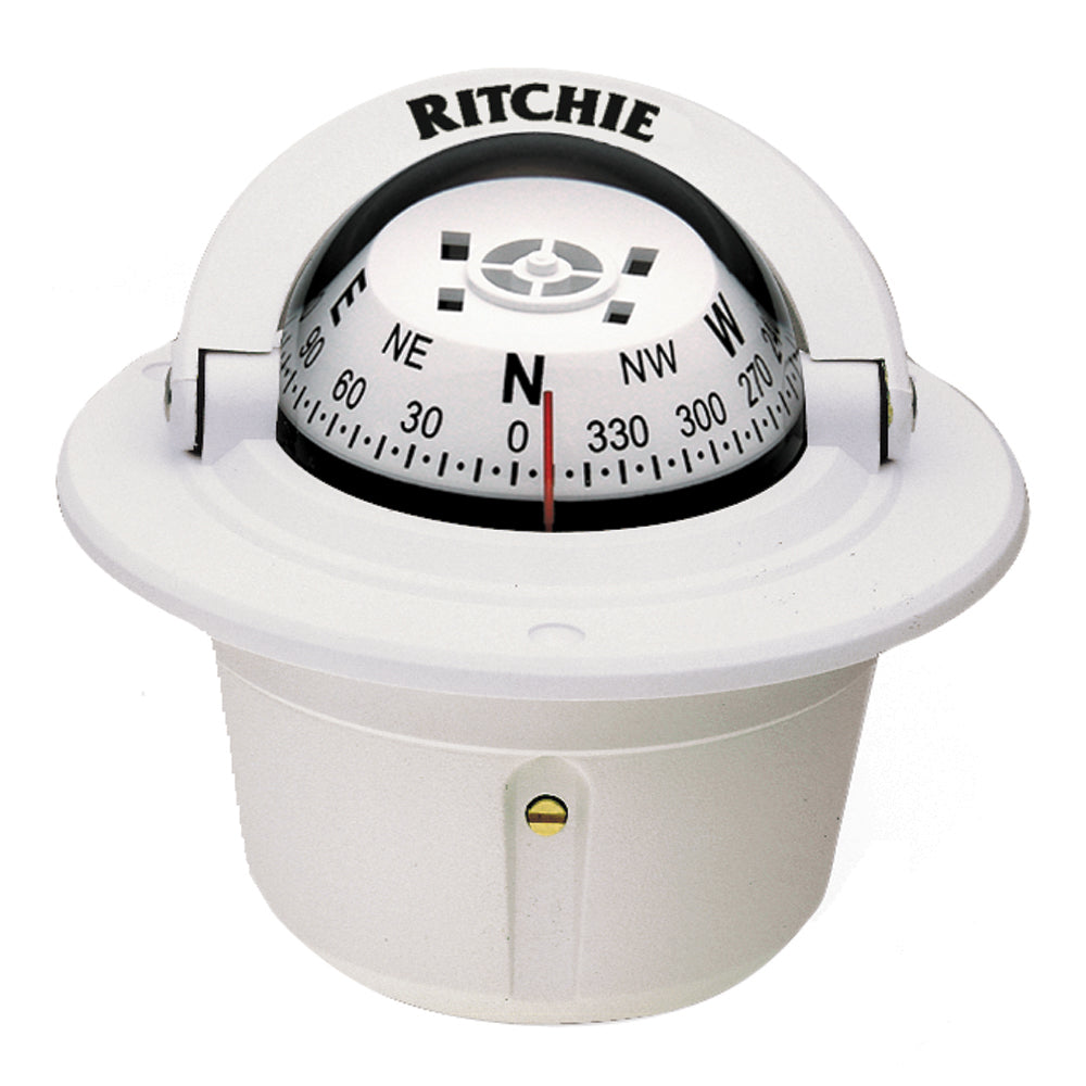 Ritchie F-50W Explorer Compass - Flush Mount - White,WBEEAA001341464