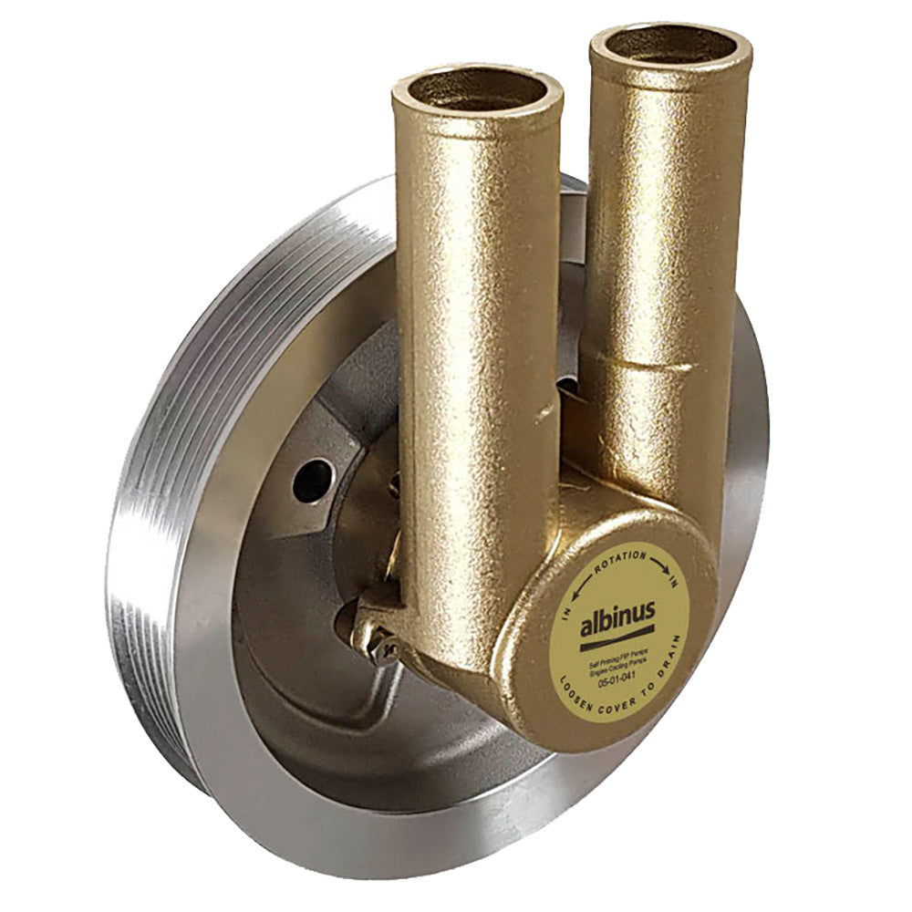 Albin Group Engine Cooling Pump F/Volvo Gas Serpentine Belt 1 Groove - Models 4.3/5.0/5.7,WBAUVA001346952