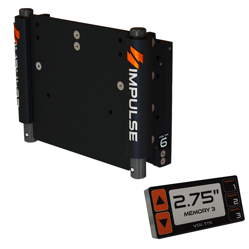 Impulse 6'' Set Back Electric Jack Plate W/Smart Control - Black Anodized,WBAUVA001346975