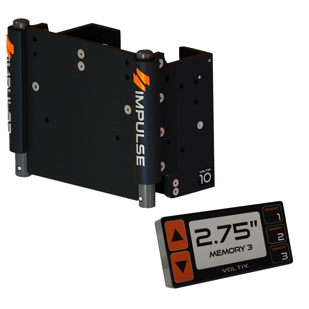 Impulse Xl 10'' Set Back Electric Jack Plate W/Smart Control - Black Anodized,WBAUVA001346987