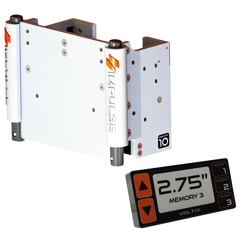 Impulse Xl 10'' Set Back Electric Jack Plate W/Smart Control - White Cerakote,WBAUVA001346988