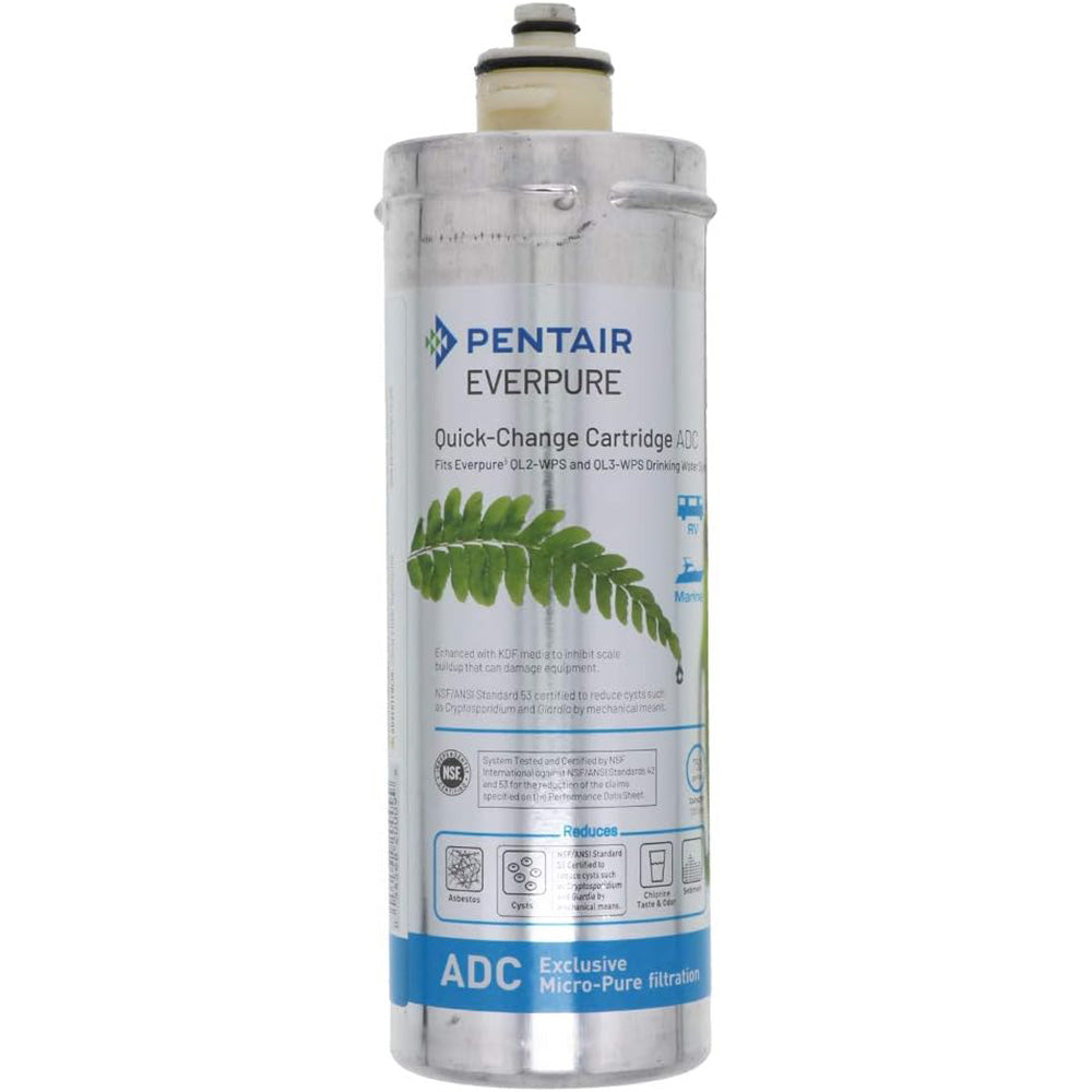 Shurflo By Pentair Adc Bacteriostatic Everpure&Reg; Filter,WBAUVA001347019