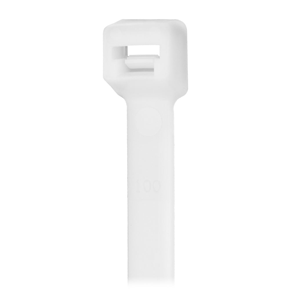 Pacer 14'' Cable Tie - Natural Color - 50Lb Tensile Strength - 4'' Bundle Diameter - 100 Piece Bag,WBHDWA001347186