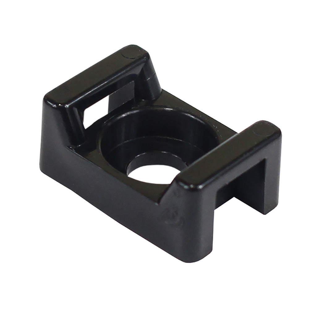 Pacer Screw Down Cable Tie Mount - #8 Screw Mount Method - Black - 100 Pack,WBHDWA001347195
