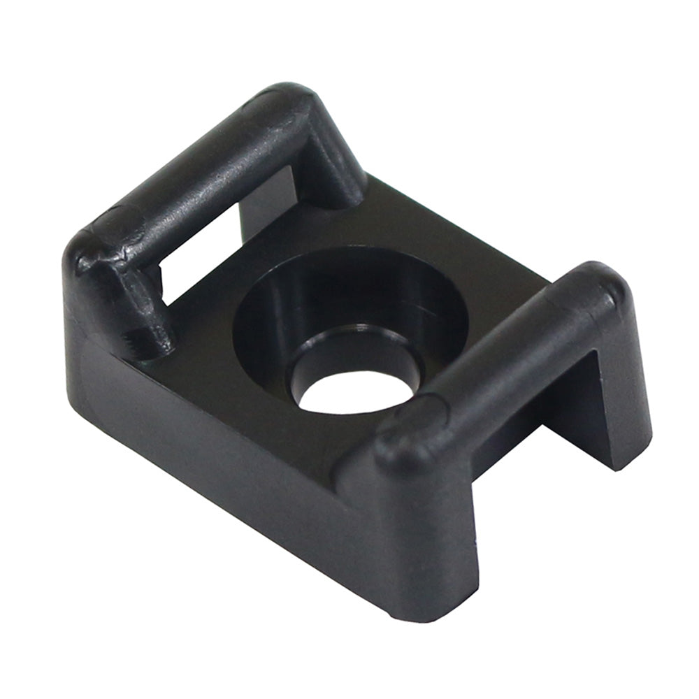 Pacer Screw Down Cable Tie Mount - #10 Screw Mount Method - Black - 100 Pack,WBHDWA001347197
