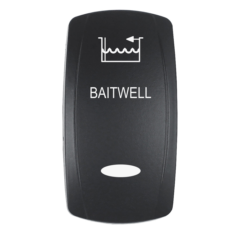 Pacer Actuator - 'Baitwell' F/V Series Contura Switches - Black - Laser Etched (Top/Bottom Light),WBHDWA001347208