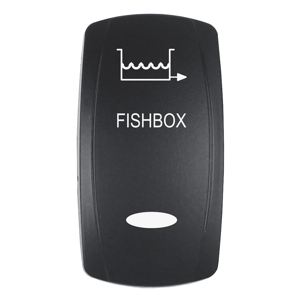 Pacer Actuator - 'Fishbox' F/V Series Contura Switches - Black - Laser Etched (Top/Bottom Light),WBHDWA001347220